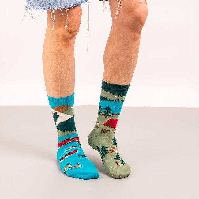 Friday Sock Co. Women's Canada Mountain Scene Socks