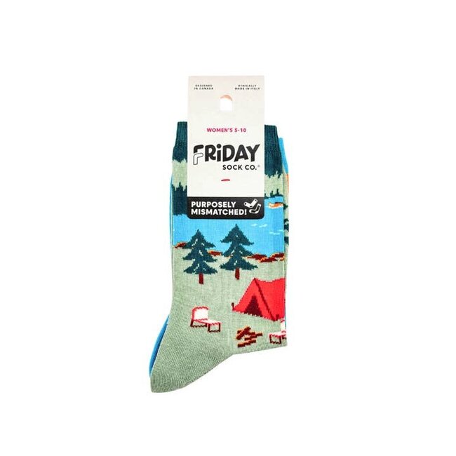 Friday Sock Co. Women's Canada Mountain Scene Socks