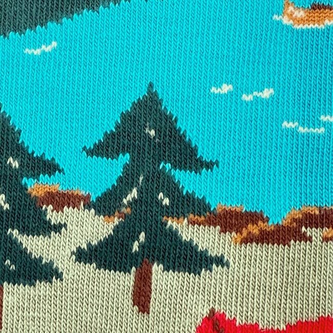 Friday Sock Co. Women's Canada Mountain Scene Socks