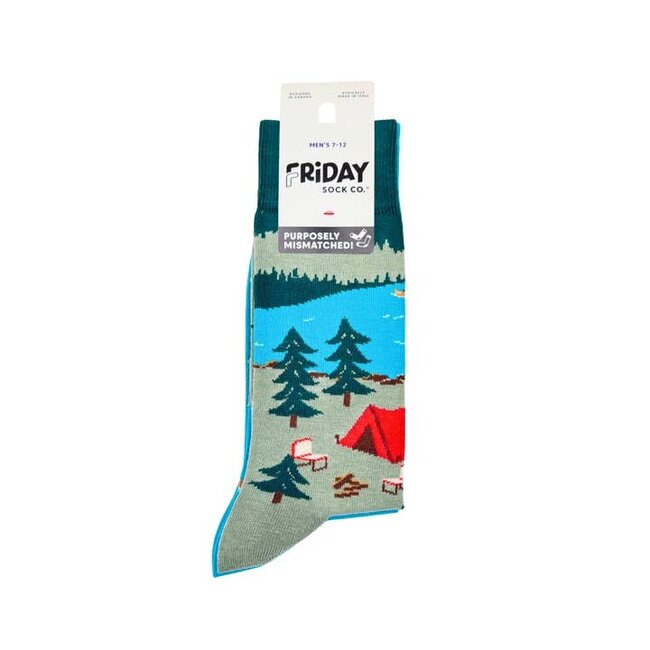 Friday Sock Co. Men's Canada Mountain Scene Socks