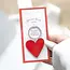 You Are Loved, Valentine's Day Heart Keyring