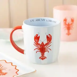 You Are My Lobster, Striped Mug