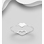 Sterling Sterling Heart Ring-Solid+Outline