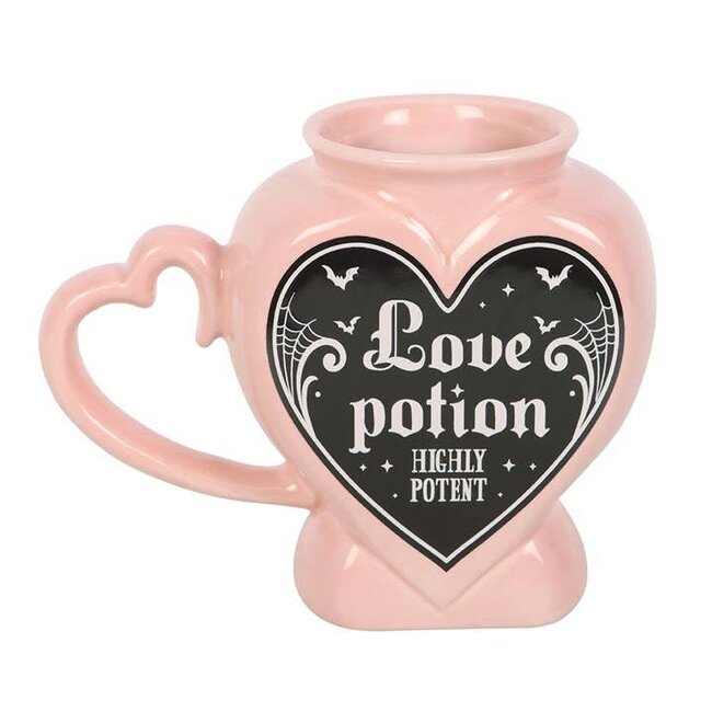 Gothic Love Potion,  Heart Shaped Mug