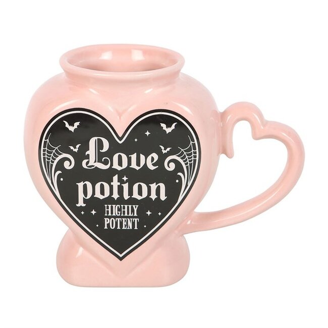 Gothic Love Potion,  Heart Shaped Mug