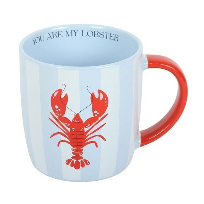 You Are My Lobster, Striped Mug