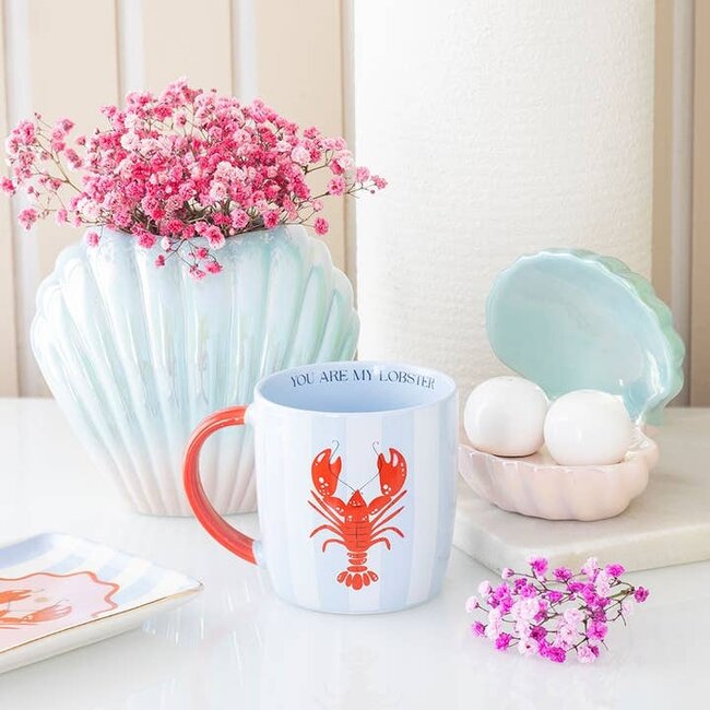 You Are My Lobster, Striped Mug