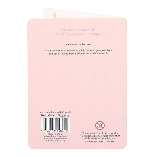 Bestie Enamel Heart Necklace, on Valentine's Day Greeting Card