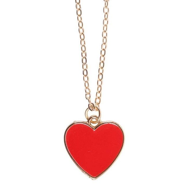 Bestie Enamel Heart Necklace, on Valentine's Day Greeting Card