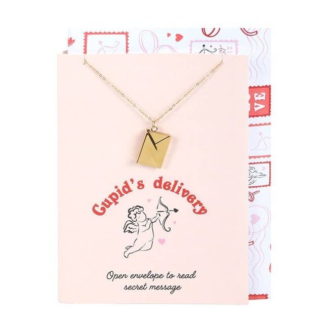 Love Letter Locket Necklace, on Valentine's Day Greeting Card