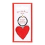 You Are Loved, Valentine's Day Heart Keyring