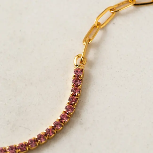 Lover’s Tempo Tennis Paperclip Bracelet