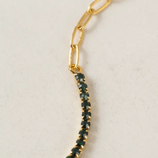 Lover’s Tempo Tennis Paperclip Bracelet