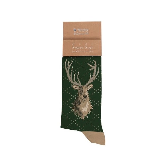 Wrendale Men Socks - 'PORTRAIT OF A STAG' Stag