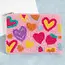 Fame Accessories Coin Purse - Groovy Vibrant Hearts