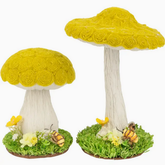 Green Mushroom Table Piece