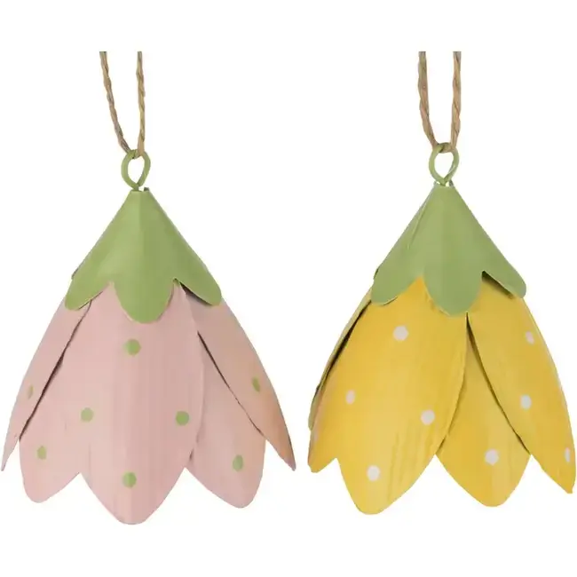 Metal Flower Petal Ornaments