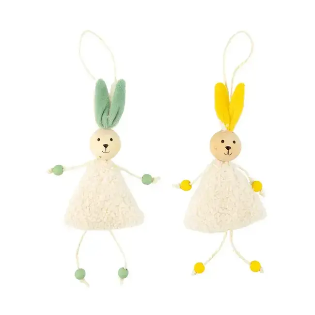Fabric Bunny Ornaments
