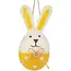 Felt Bunny Ornament - Yellow