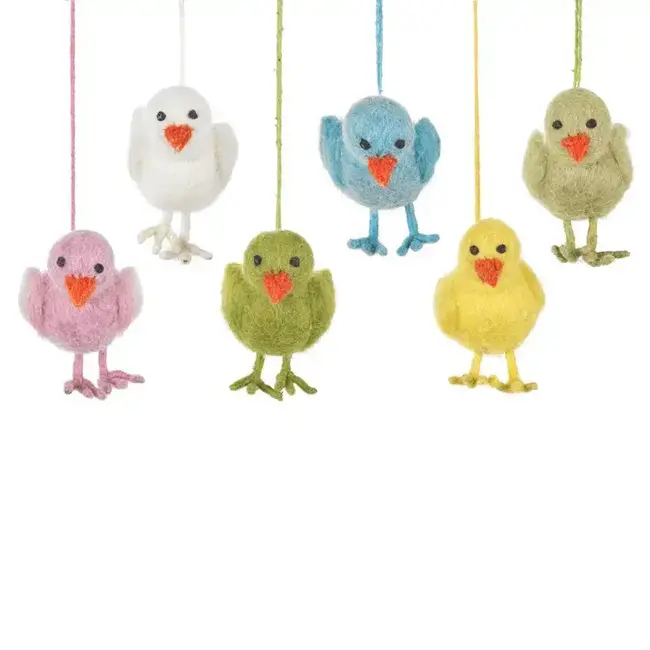 Felt Easter Chicks Hanging Decorations