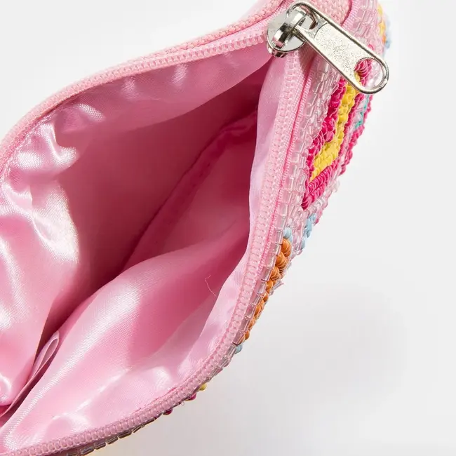 Fame Accessories Coin Purse - Groovy Vibrant Hearts