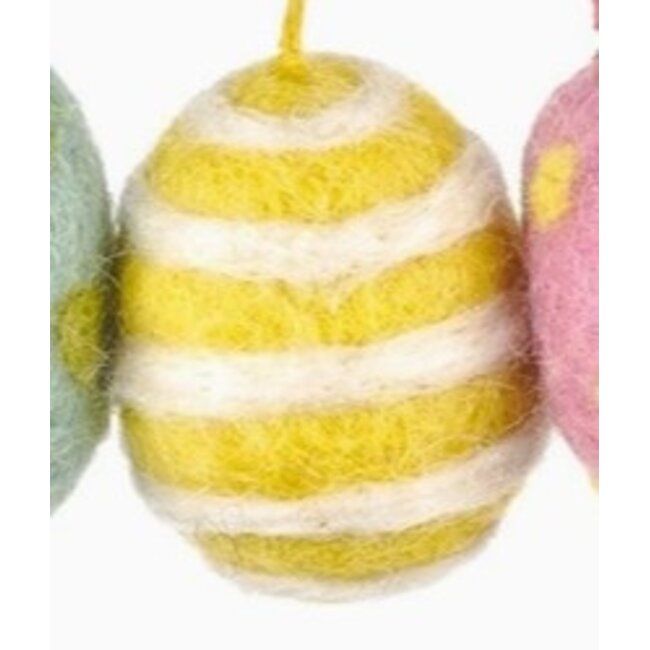 Felt Easter Eggs Hanging Ornament