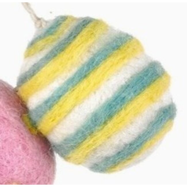 Felt Easter Eggs Hanging Ornament