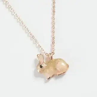 Fable England Enamel Rabbit Short Necklace