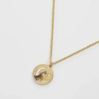 Fable England Wolf Spirit Guide Pendant Necklace