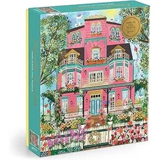 Galison/mudpuppy Capeside Victorian 1000 Piece Foil Puzzle