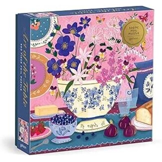 Galison/mudpuppy Art of the Table 500 Piece Foil Puzzle