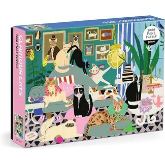 Galison/mudpuppy Glamour Cats 1000 Piece Puzzle