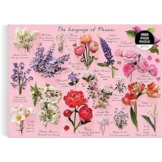 Galison/mudpuppy Language of Flowers 1000 Piece Puzzle