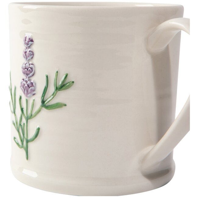 Lavender Embossed Mug