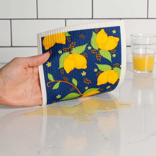 Danica Imports Provencal Lemons Swedish Sponge Cloth