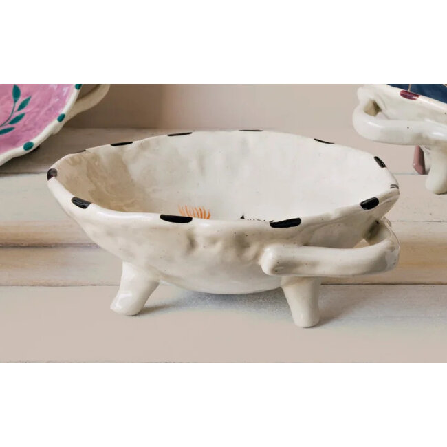 Catbloom Footed Bowl
