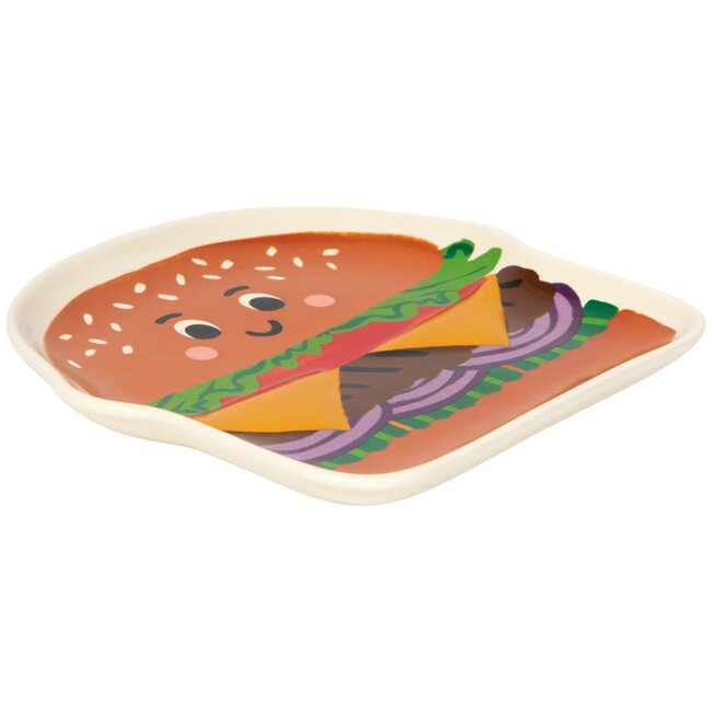 Danica Imports Burger Buddy Shaped Dish