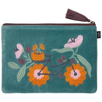 Danica Imports Petal Power Embroidered Flat Pouch