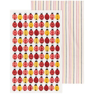 Danica Imports Ladybugs Dishtowels Set of 2