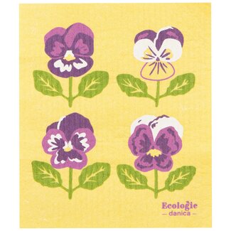 Pansy Swedish Dishcloth