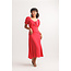 Papillon V-Neck Midi Dress With Pockets And Smocked Waist (More Colours)