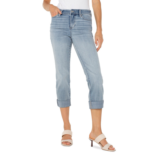 Liverpool Los Angeles Charlie Crop Wide Rolled Cuff FINAL SALE