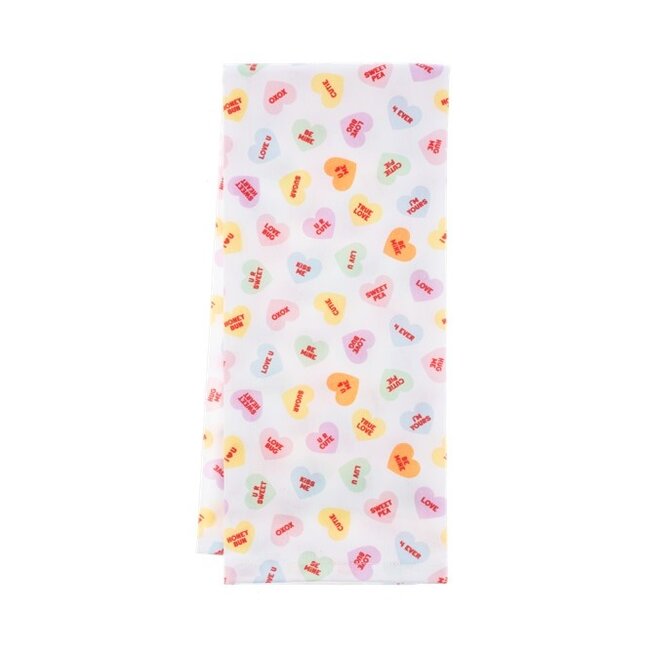 Candy Heart Tea Towel (more colours)