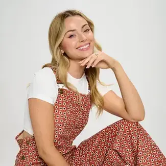 Daisy Floral Print Jumpsuit Overall