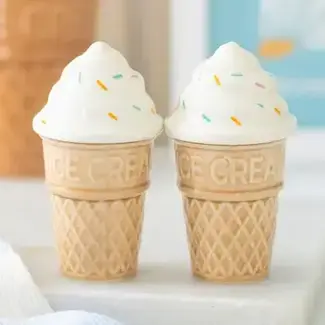 Ice Cream Cone Salt and Pepper Shakers