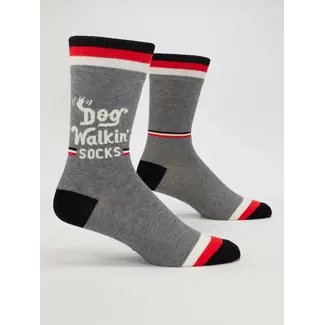 Blue Q Dog Walkin' Men's Crew Socks