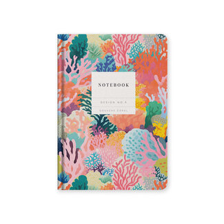 Design No.9 Gouache Coral Notebook