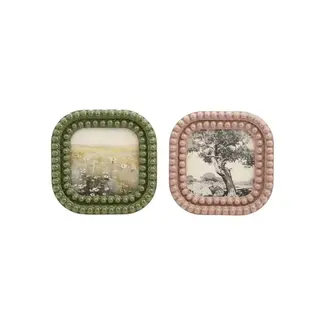 Square Resin Bobbin Photo Frame (more colours)