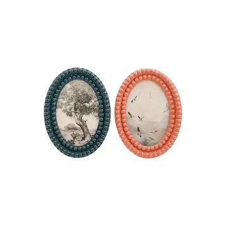 Oval Resin Bobbin Photo Frame (more colours)