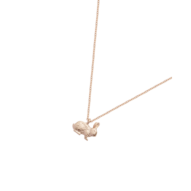 Fable England Enamel Rabbit Short Necklace